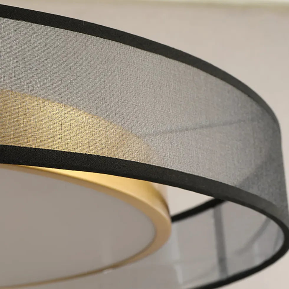 Double-Layer Frame Round PVC Ceiling Light