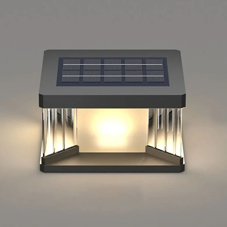 Modern Waterproof Solar Outdoor Pillar Lights