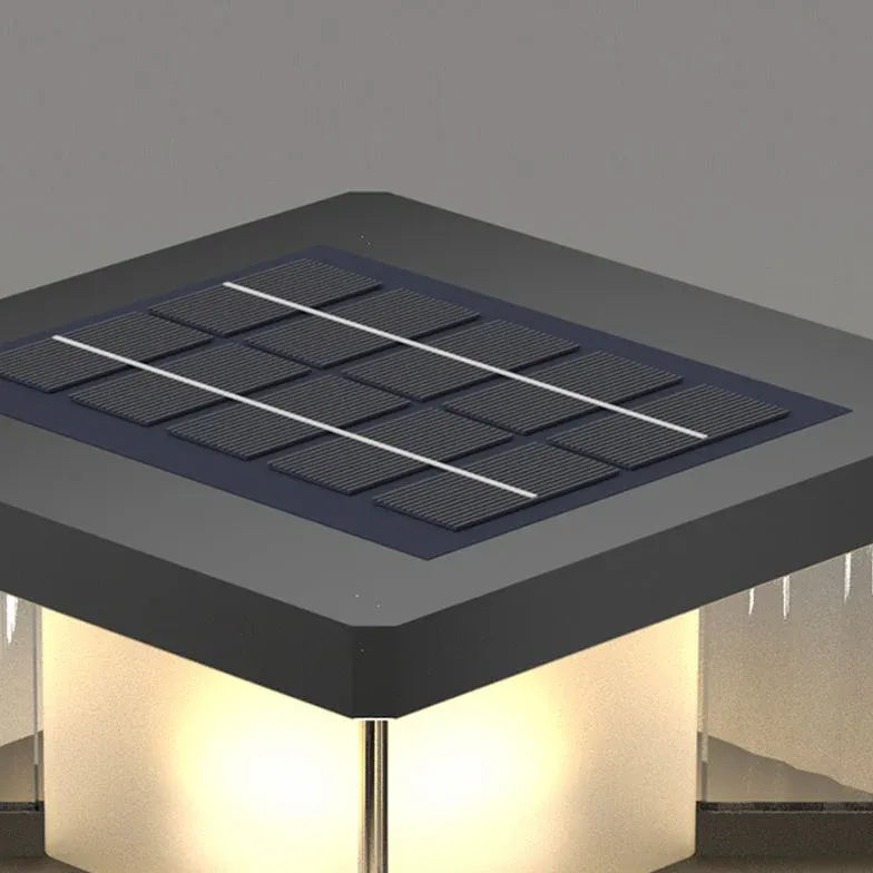 Modern Waterproof Solar Outdoor Pillar Lights