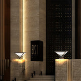 Pyramid Shape Led Outdoor Pillar Lights