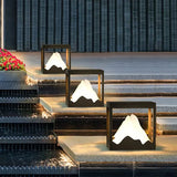 Mountain Peak shaped Outdoor Pillar Lights