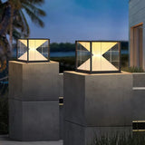 Hourglass Shaped Led Outdoor Pillar Lights