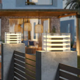 Layer Led Modern Outdoor Pillar Lights