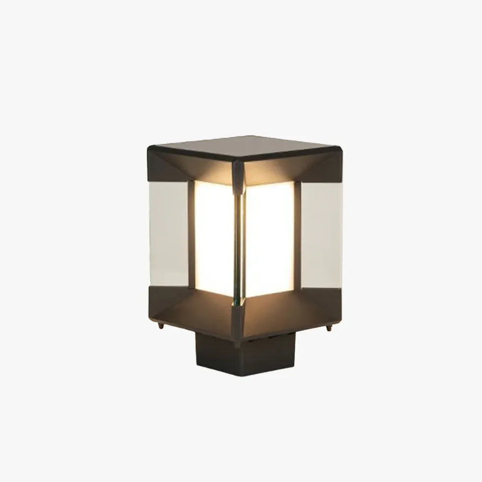 Square Solar Outdoor Pillar Lights