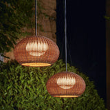 Rustic Rattan Outdoor Lantern Lights