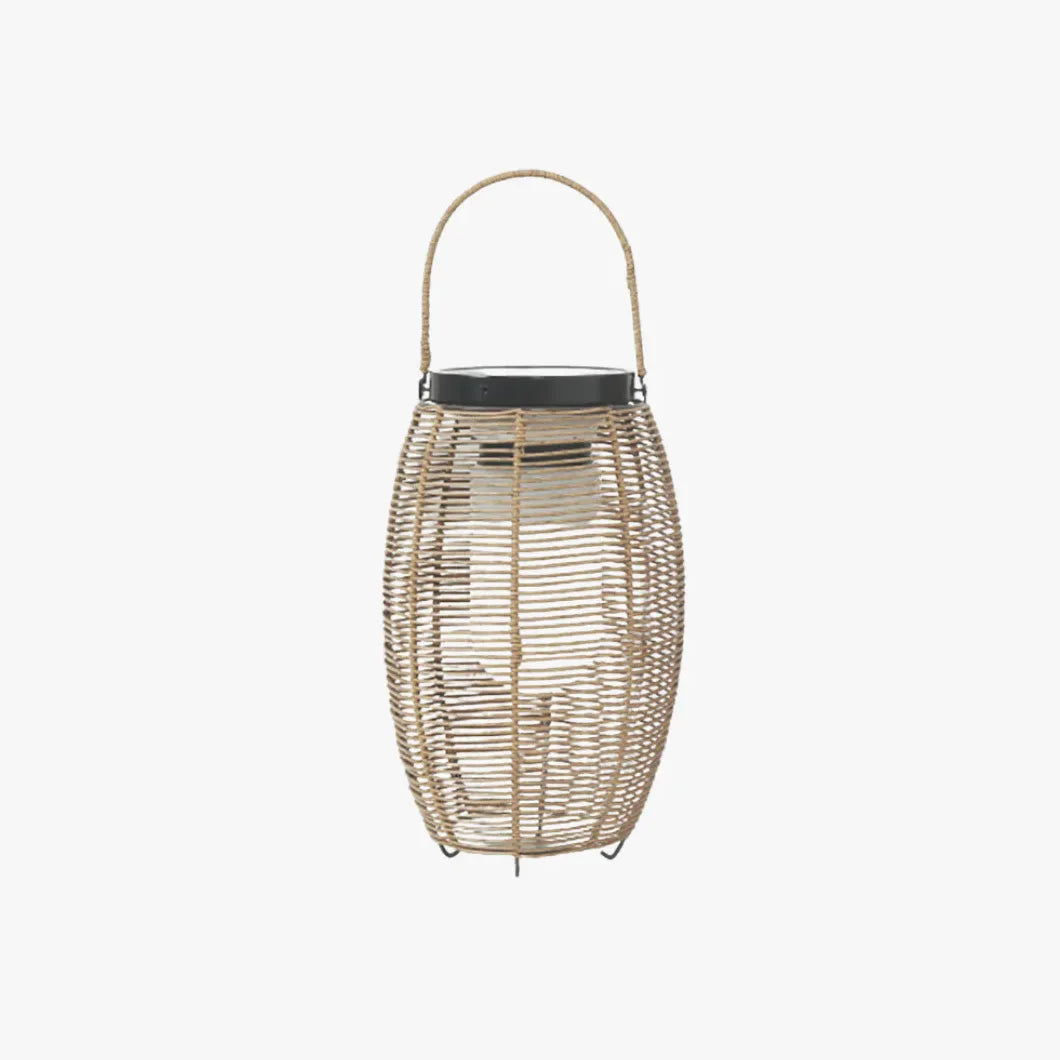 Solar Imitation Rattan Lanterns Outdoor Floor Lamps