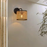 Rattan Wall Lights For Bedroom Black