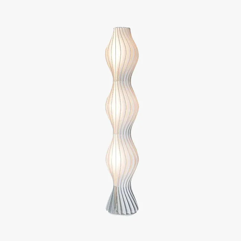 White Wavy Soft Light Modern Floor Lamp