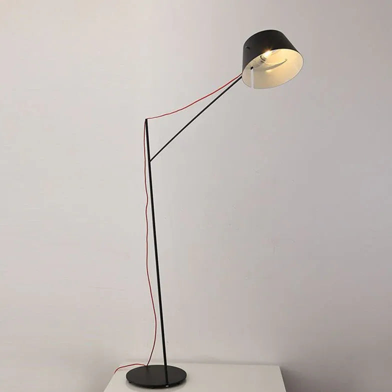 Foldable Black Minimalist Plug-in Modern Floor Lamp