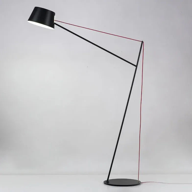 Foldable Black Minimalist Plug-in Modern Floor Lamp