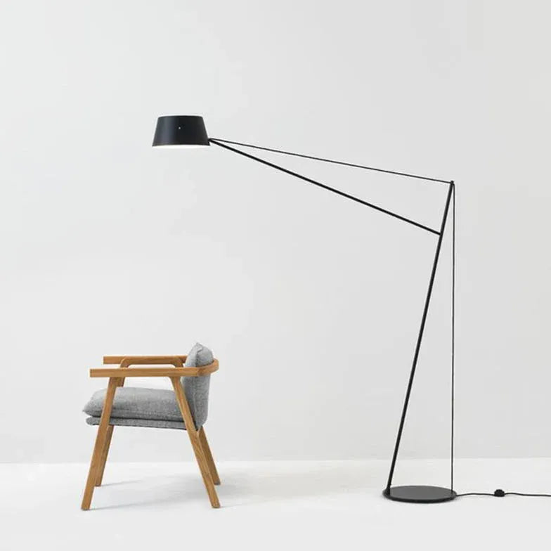 Foldable Black Minimalist Plug-in Modern Floor Lamp