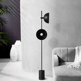 Black Hemispherical Minimalist Modern Floor Lamp