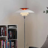 Two-Color Multi-Layer Shade Modern Floor Lamp