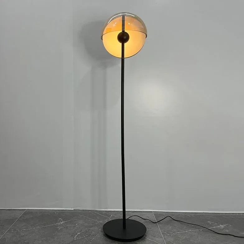 Hemispherical Color Block Modern Floor Lamp