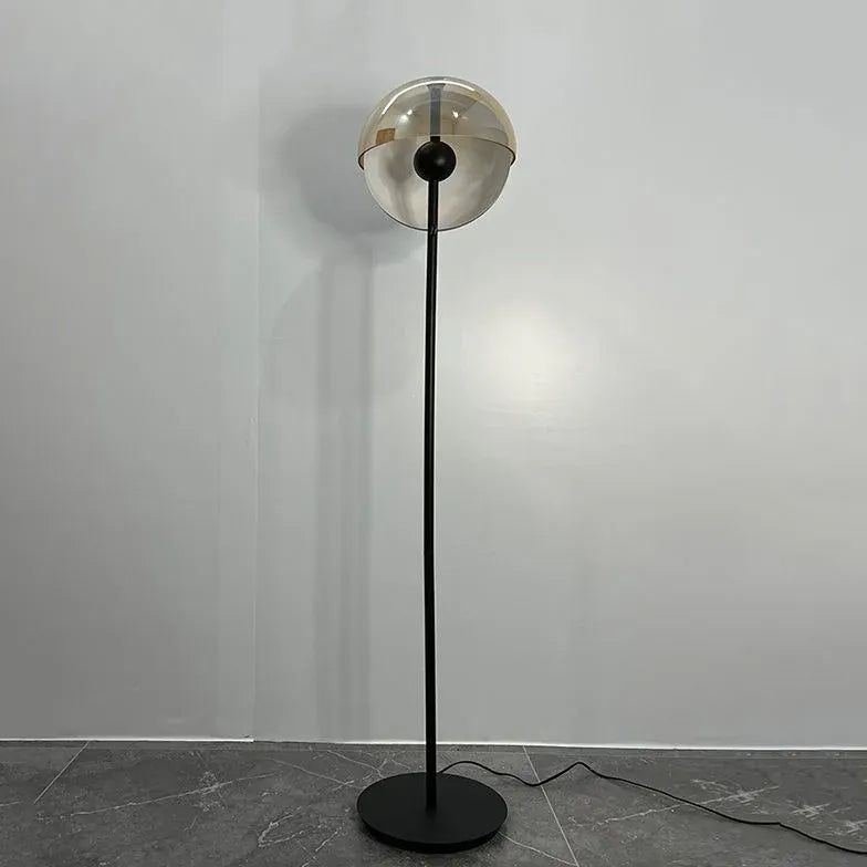 Hemispherical Color Block Modern Floor Lamp