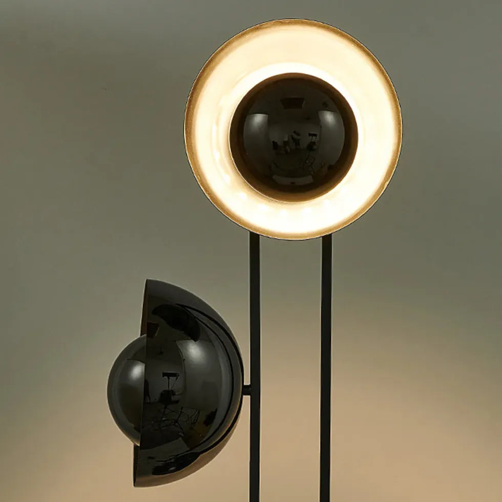 Color Block Multilayer Hemispherical Modern Floor Lamp