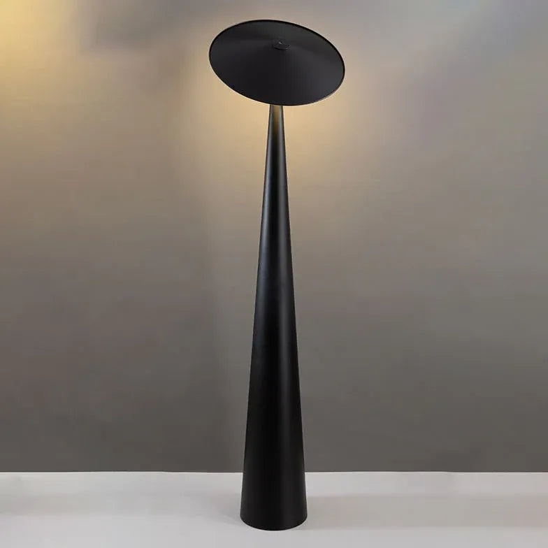 Large Black Mushroom Design Modern Floor Lamp