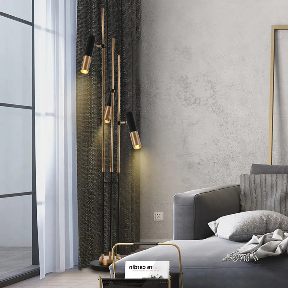 Three-Headed Spotlight Modern Floor Lamp