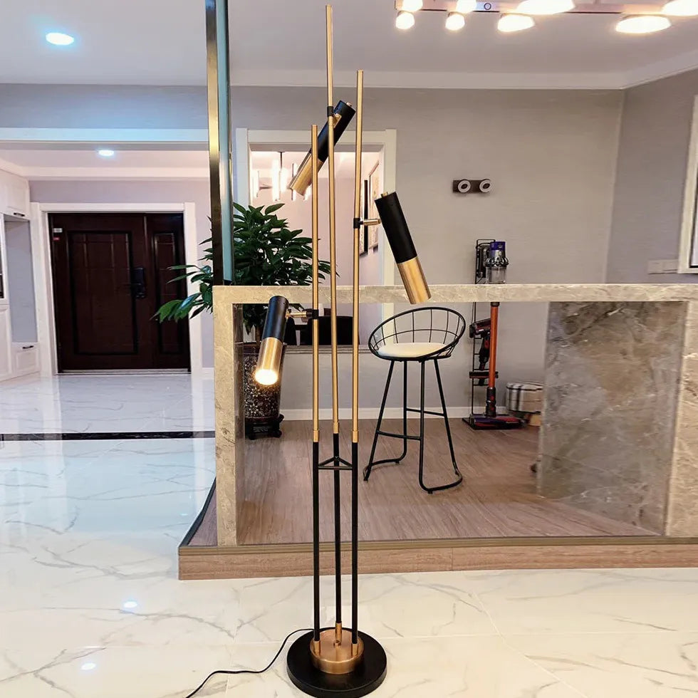 Three-Headed Spotlight Modern Floor Lamp