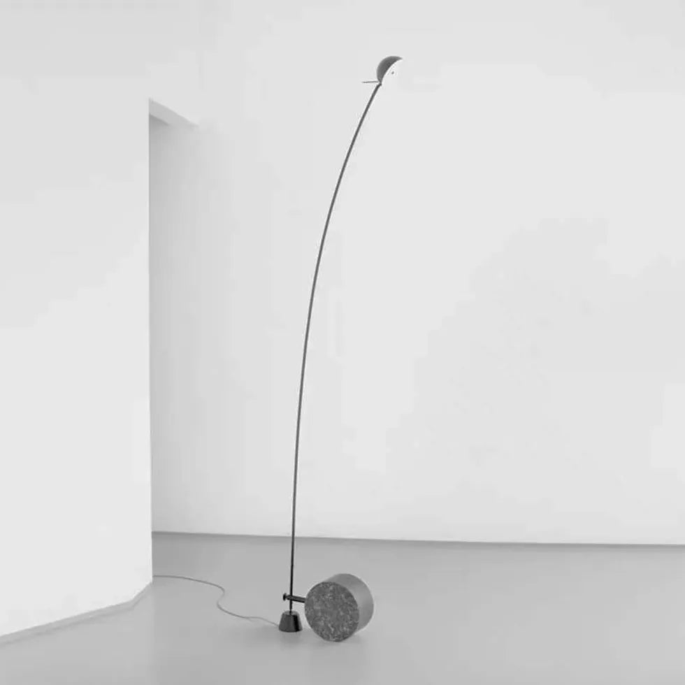 Small Round Minimalist Modern Arched Floor Lamp