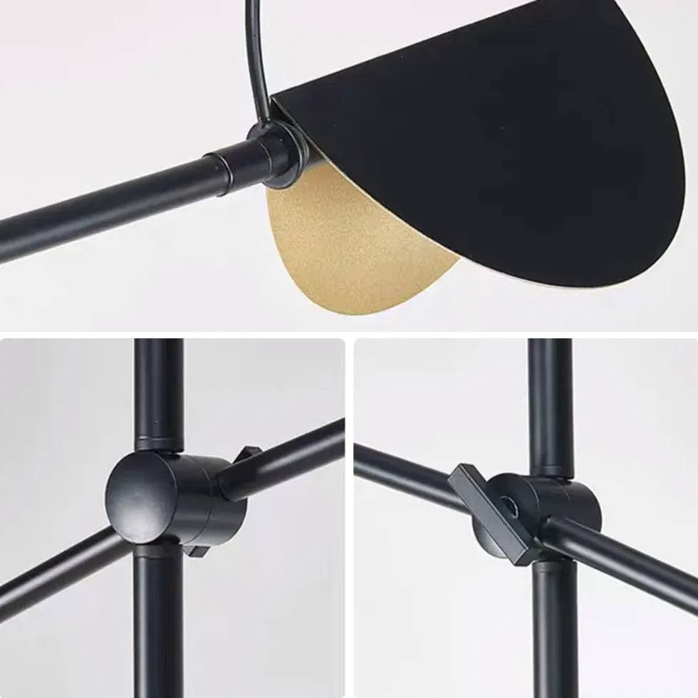 Black Minimalist Modern Folding Floor Lamp