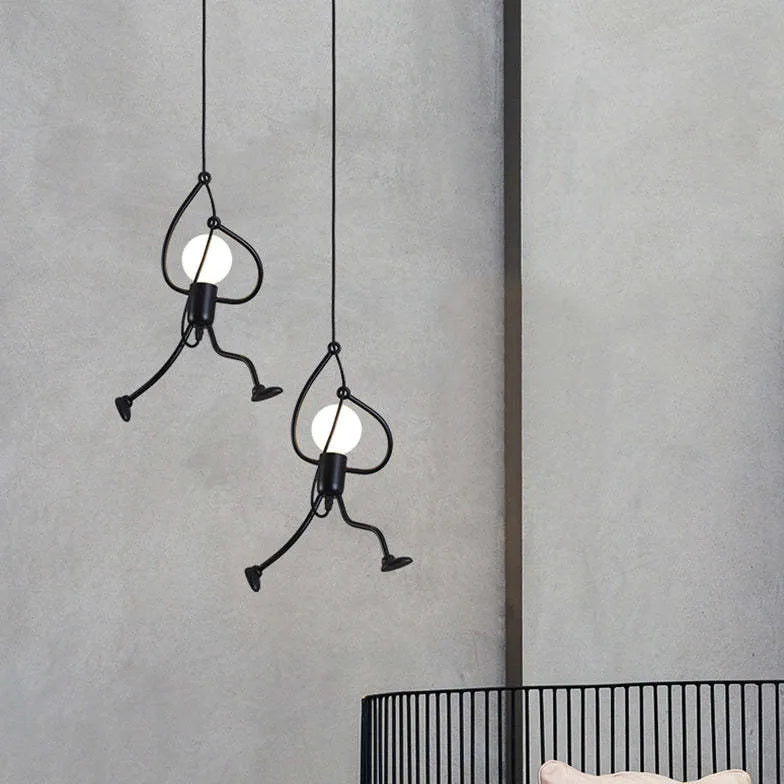 playfulness modern white pendant light