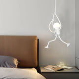 playfulness modern white pendant light