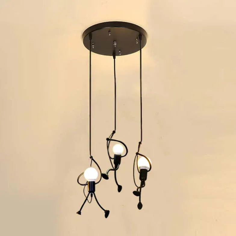 playfulness modern white pendant light