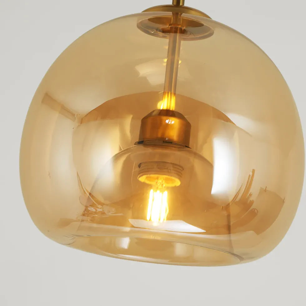 Adjustable Glass Ball Modern Flush Ceiling Lights