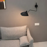 Black Single Arm Adjustable Simple Wall Lamp