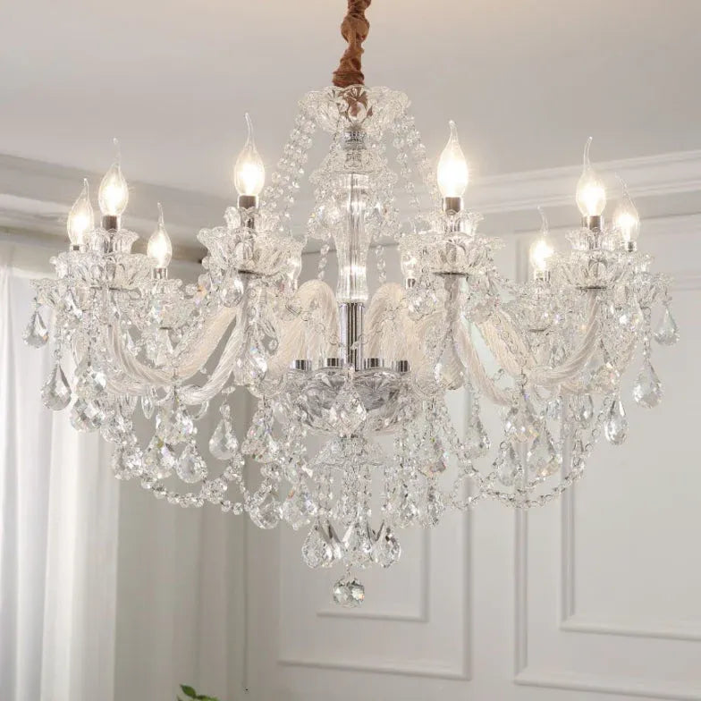 Multi-Layered Stars Crystal Modern Chandelier