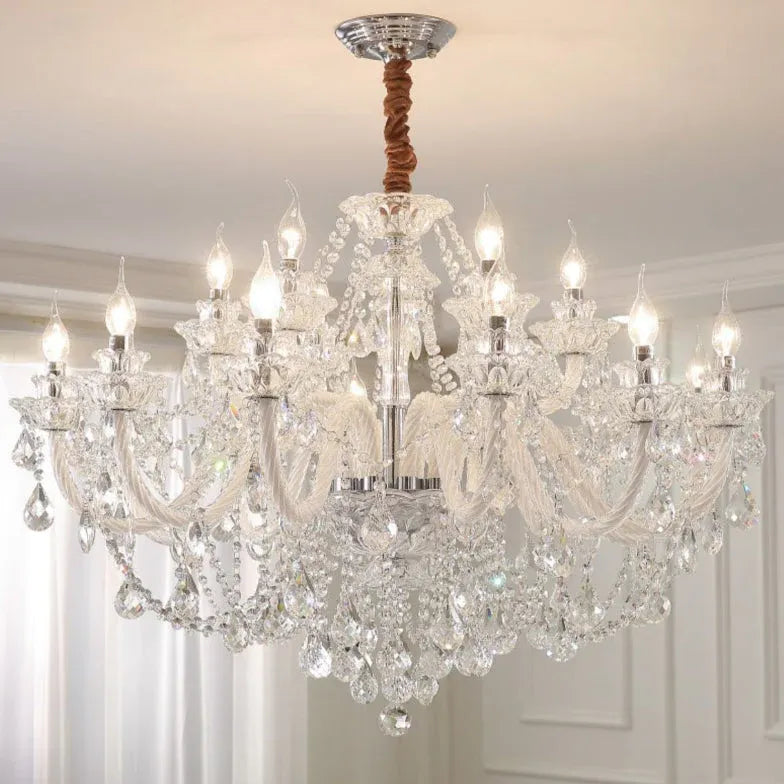 Multi-Layered Stars Crystal Modern Chandelier