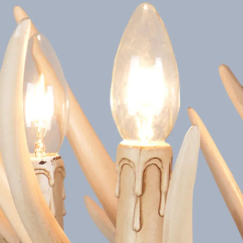 Faux Antler Vintage Candle Holder Chandelier