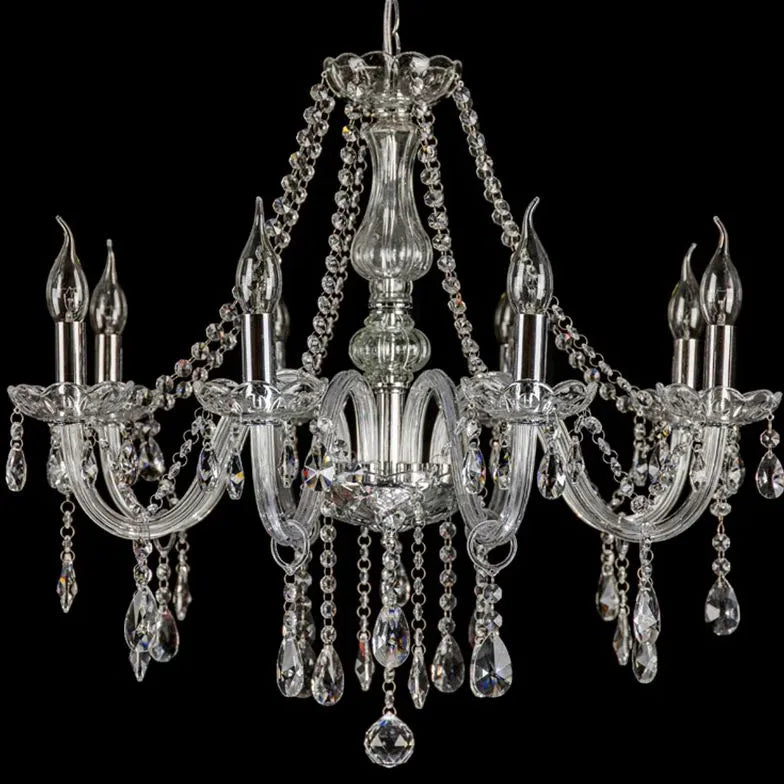 Glass Candle Holders Elegant Vintage Chandelier