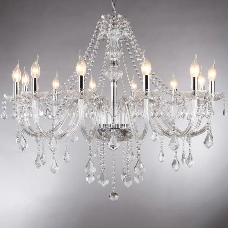 Glass Candle Holders Elegant Vintage Chandelier