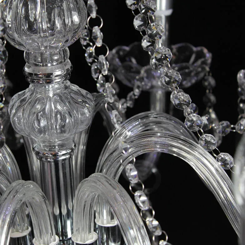 Glass Candle Holders Elegant Vintage Chandelier