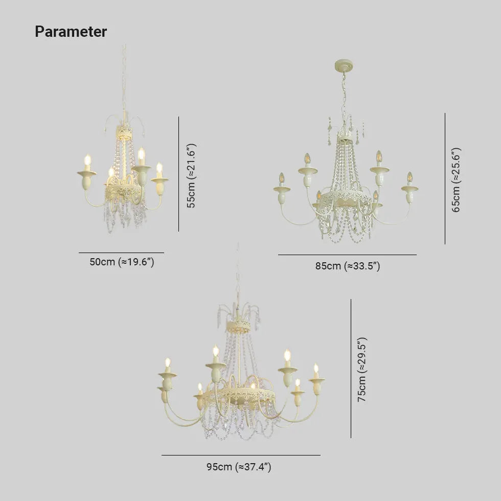 European Vintage Style Crystal Chandelier