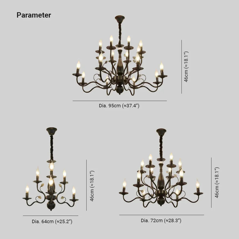 Baroque Classical living room chandelier