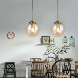 Semi-Transparent Glass Single-Head Minimalist Pendant Light