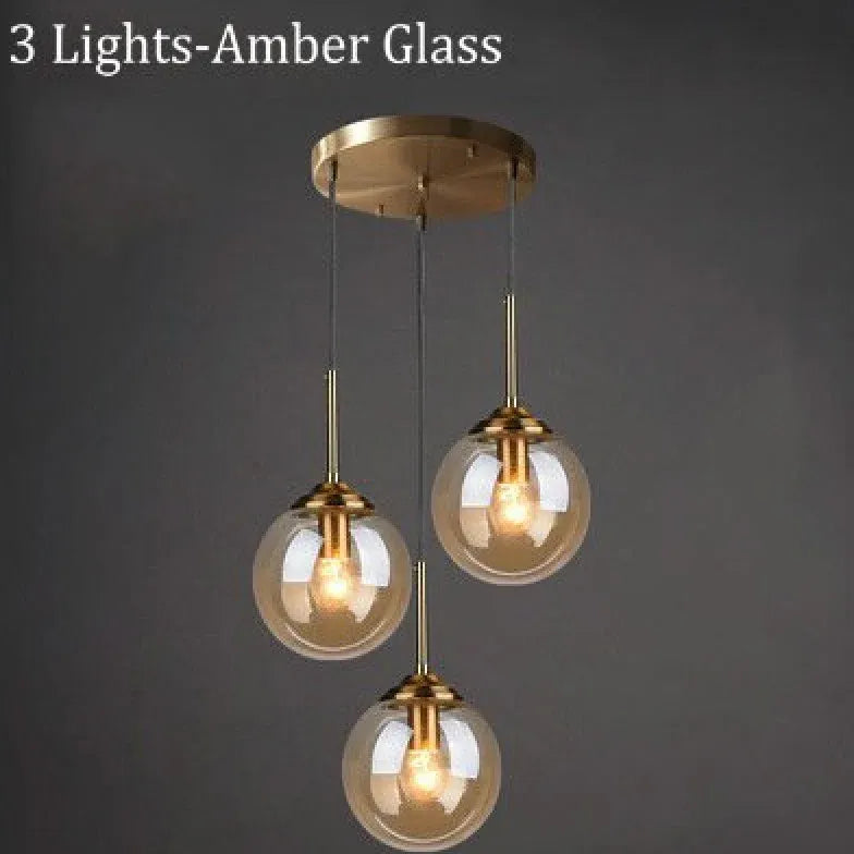 Semi-Transparent Glass Single-Head Minimalist Pendant Light