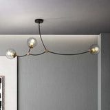 minimalist branch modern black chandelier