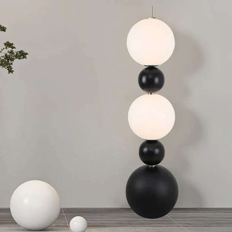 Two-Tone Multi-Sphere Modern Design Floor Lamp