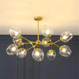 Radiating Multi-Head Colorful Glass Ball Pendant Light