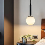 Single Head Glass Ball Minimalist Pendant Light