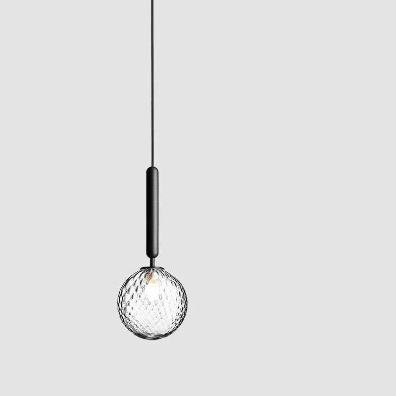 Single Head Glass Ball Minimalist Pendant Light