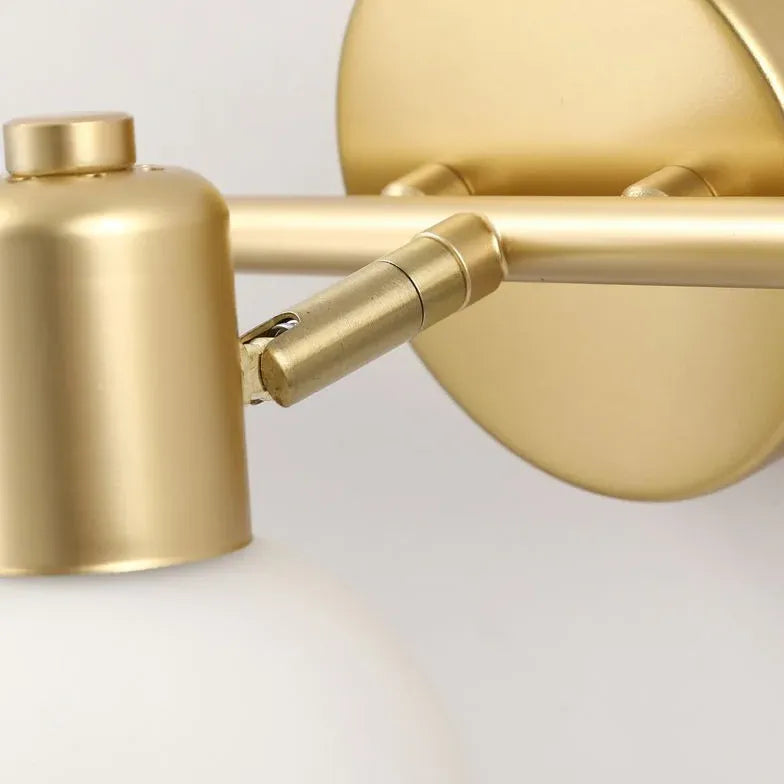 Gold Multi Arm Globe Glass Spotlight