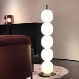 White Multi-Ball Stacked Modern Floor Lamp