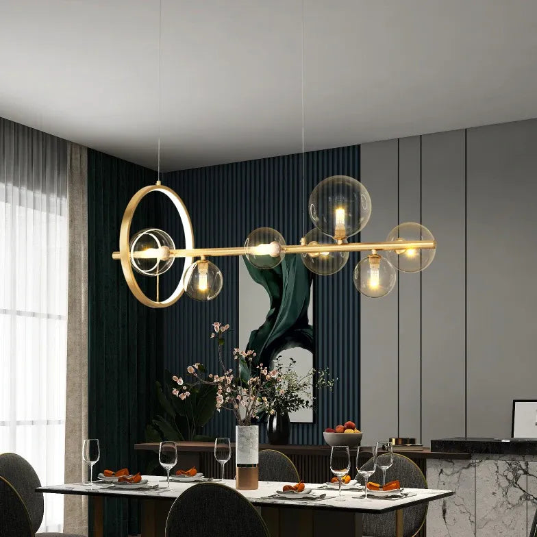 Linear Large Light Bulb Modern Chandelier