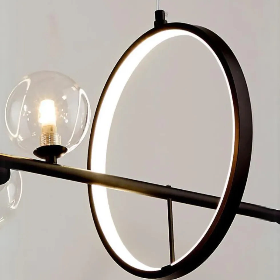 Linear Large Light Bulb Modern Chandelier