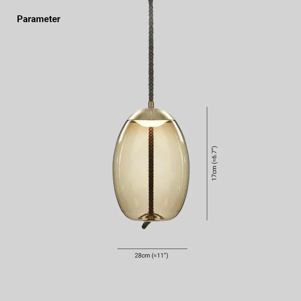 Varied Shapes Transparent Glass Minimalist Pendant Lights